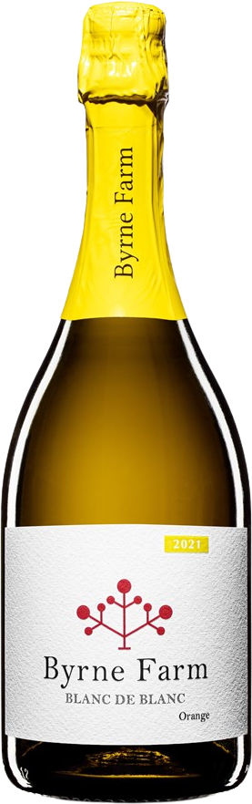 Byrne Farm Blanc de Blancs Chardonnay 2021 bottle — Orange | Sparkling